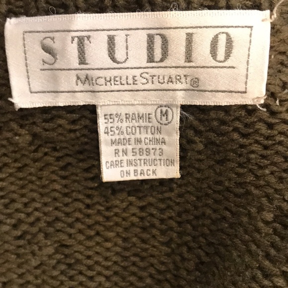 Vintage grannycore fall winter button embroidery sweater - Picture 6 of 6